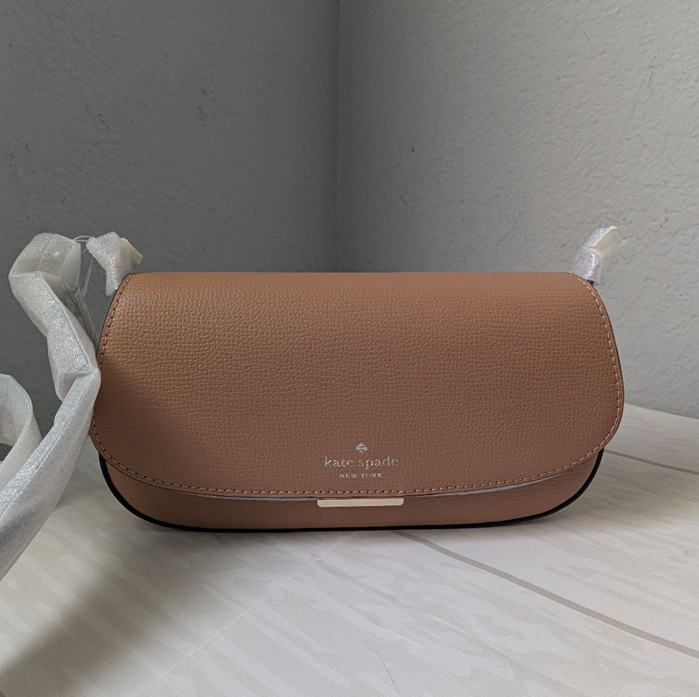 NWT Kate Spade Quinn KN717 Quinn Mini Crossbody Bag In Tuscan Brown
